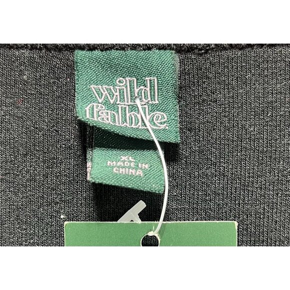 Wild Fable - Women's Ribbed Long Sleeve Scoopneck T-Shirt - Black - Extra Large - Picture 9 of 13